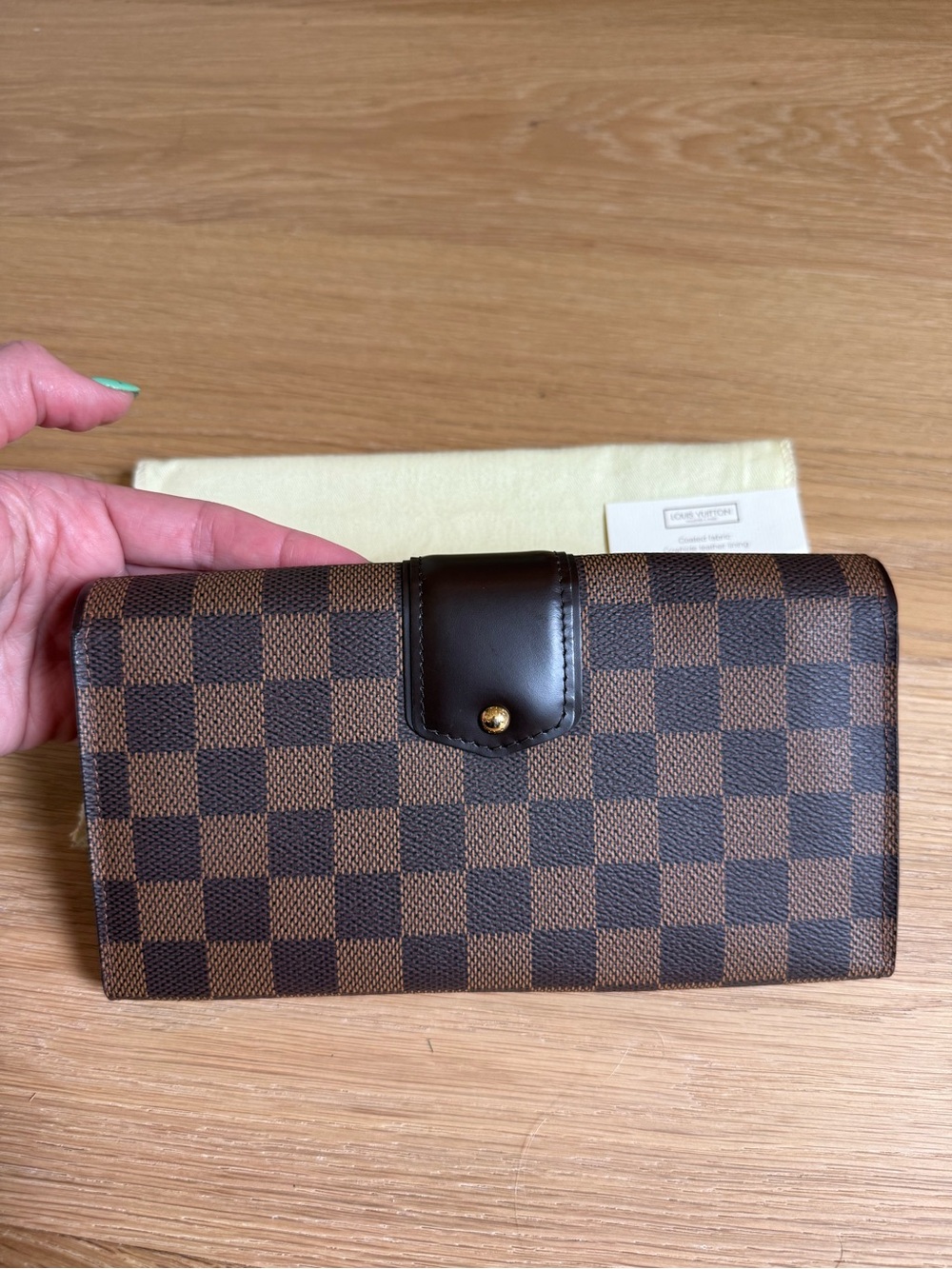 Louis Vuitton Brown Damier Ebene Portefeuille Sistina Wallet 2009 - Picture 5 of 15